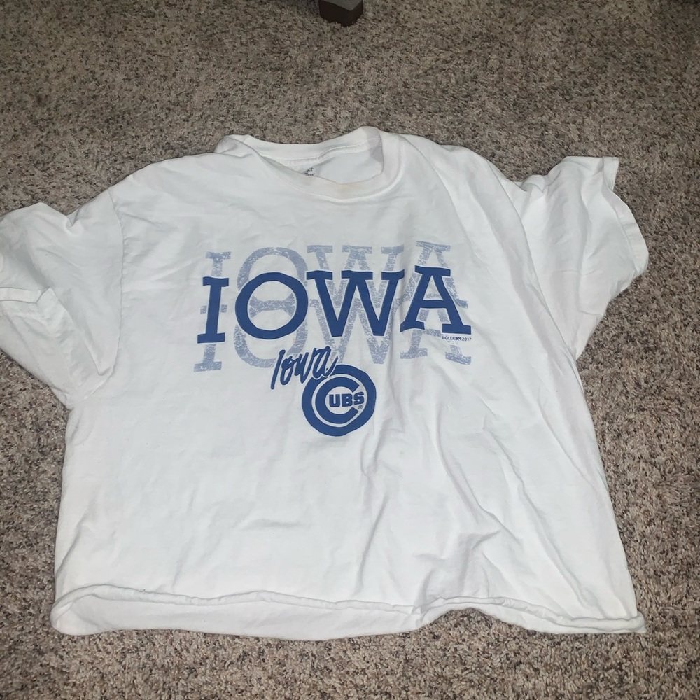 Iowa cubs crop top